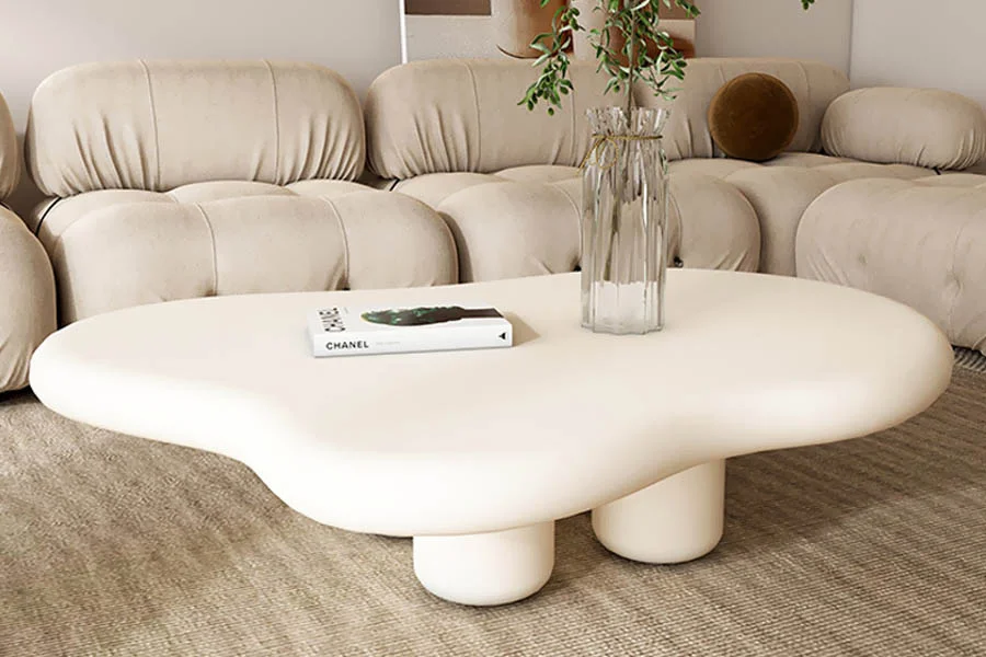 Unique shaped coffee table